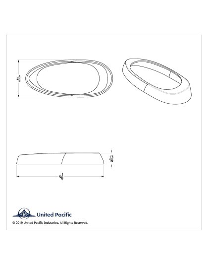 Chrome Plastic Sleeper Fairing Light Bezel For Freightliner Century/Columbia/Coronado | Part Number: 34017