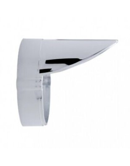 Chrome Light Flush Mount Base With Visor For Grakon 1000 Style Lights | Part Number: 39208B