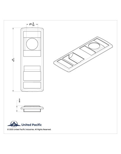 Chrome Door Switch Cover With Power Windows/Mirrors/Door Locks For 2018-2023 Freightliner Cascadia - Driver | Part Number: 42445