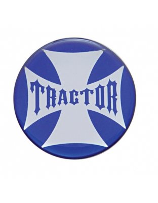 &quot;Tractor&quot; Maltese Cross Air Valve Knob Sticker Only - Blue | Part Number: 23222-2