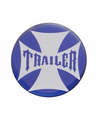  &quot;Trailer&quot; Maltese Cross Air Valve Knob Sticker Only - Blue  | Part Number: 23229-2B