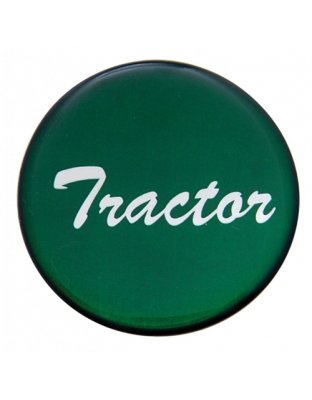  &quot;Tractor&quot; Glossy Air Valve Knob Sticker Only - Green | Part Number: 23222-1G