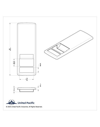 Chrome Door Switch Cover With Power Windows/Door Locks For 2018-2023 Freightliner Cascadia - Passenger | Part Number: 42447