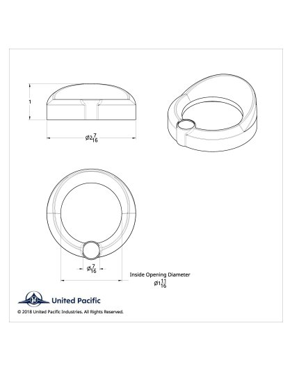 Signature Series Small Gauge Bezel With Visor For Freightliner - Red Crystal | Part Number: 20834