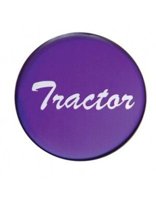 &quot;Tractor&quot; Glossy Air Valve Knob Sticker Only - Purple | Part Number: 23222-1P