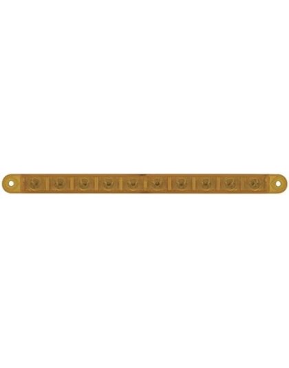 10 LED 9&quot; Turn Signal Light Bar - Amber LED/Amber Lens | Part Number: 38942B