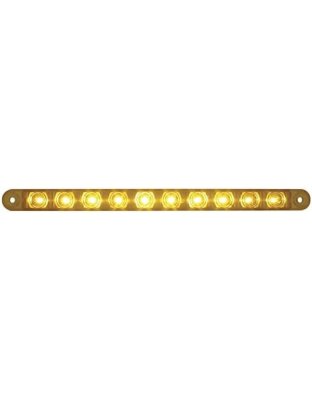 10 LED 9&quot; Turn Signal Light Bar - Amber LED/Amber Lens | Part Number: 38942B