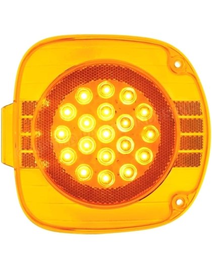 LED Turn Signal Light For 1996-2010 Freightliner Century - Amber LED/Amber Lens | Part Number: 38928