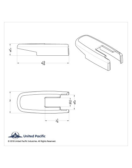  Chrome Hood Latch Cover Set For Kenworth T660 (2008-2016) And Peterbilt 386 (2006-2016) | Part Number: 41425