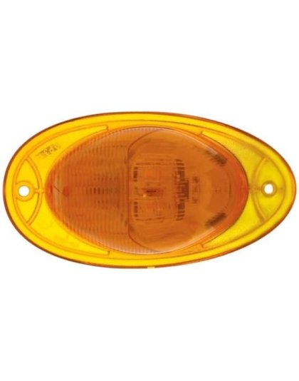 7 LED Turn Signal Light For 2008-2017 Freightliner Cascadia - Dome Lens, Amber LED/Amber Lens| Part Number: 37077