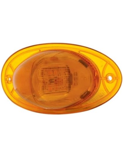 7 LED Turn Signal Light For 2008-2017 Freightliner Cascadia - Dome Lens, Amber LED/Amber Lens| Part Number: 37077