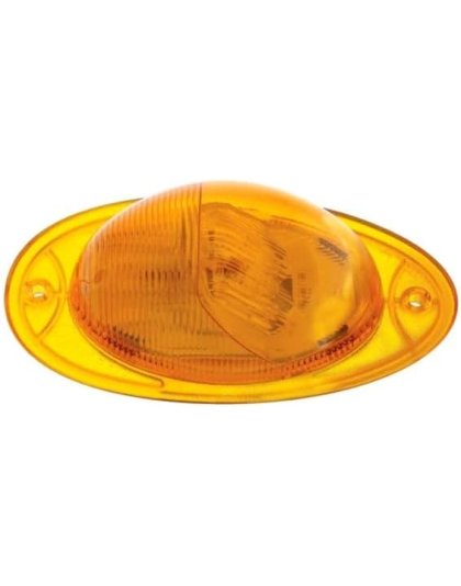 7 LED Turn Signal Light For 2008-2017 Freightliner Cascadia - Dome Lens, Amber LED/Amber Lens| Part Number: 37077