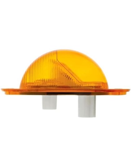 7 LED Turn Signal Light For 2008-2017 Freightliner Cascadia - Dome Lens, Amber LED/Amber Lens| Part Number: 37077