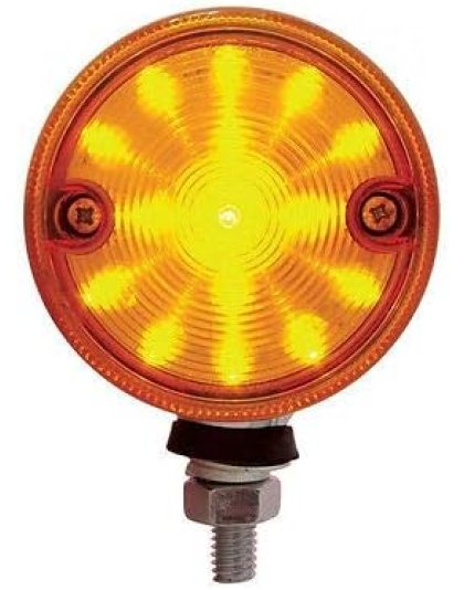 LED 3&quot; Double Face Light - Amber &amp; Red LED/Amber &amp; Red Lens | Part Number: 38682