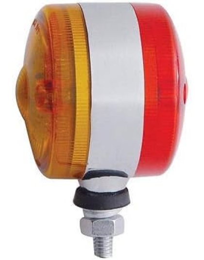 LED 3&quot; Double Face Light - Amber &amp; Red LED/Amber &amp; Red Lens | Part Number: 38682