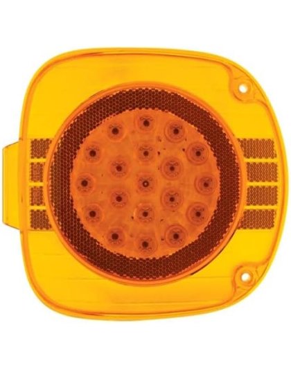 LED Turn Signal Light For 1996-2010 Freightliner Century - Amber LED/Amber Lens | Part Number: 38928