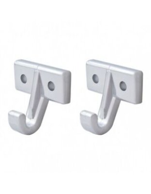  Chrome Plastic Sun Visor Hooks For Kenworth W900 (1990-2005) And T800/T600 (1986-2005) (2-Pack) | Part Number: 40862