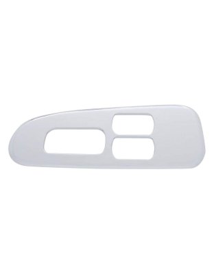 Chrome Plastic Window Switch Trim For 2008  Peterbilt 389/388- Driver (3 Openings) | Part Number: 41197