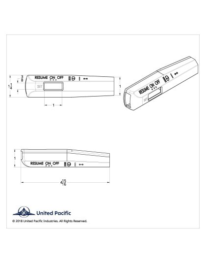  Chrome Plastic Turn Signal Lever Cover For 1998-2010 Volvo VNL | Part Number: 41628