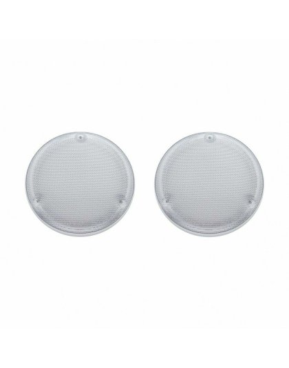  Chrome 6-3/4&quot; Round Speaker Cover For Various Freightliner &amp; Kenworth Models (Pair)| Part Number: 40913