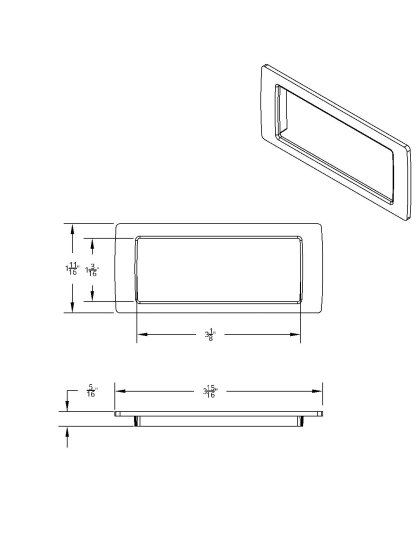 Chrome Dash Storage Pocket Trim for 2018-2023 Freightliner Cascadia | Part Number: 42437