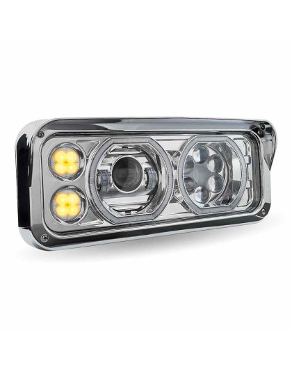 Universal LED Projector Headlight Assembly – Chrome (Passenger Side) | Part Number: TLED-H121