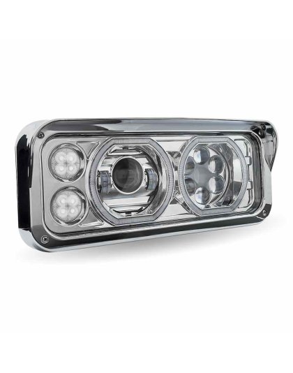 Universal LED Projector Headlight Assembly – Chrome (Passenger Side) | Part Number: TLED-H121