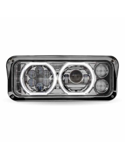 Universal LED Projector Headlight Assembly – Chrome (Driver Side) | Part Number: TLED-H120