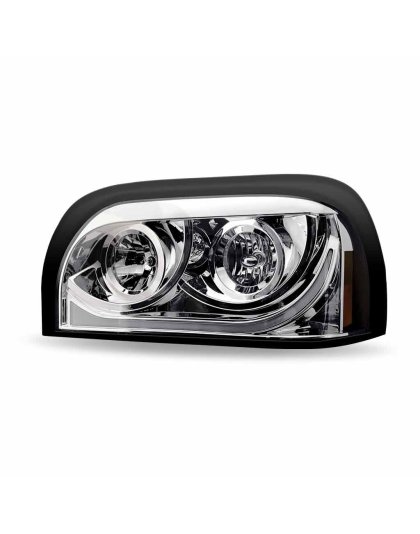 Freightliner Century Halogen Projector Headlight Assembly – Chrome (Driver Side) | Part Number: TLED-H13