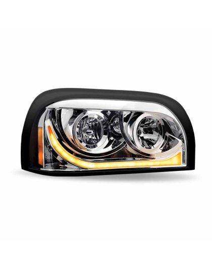 FreightLiner Century Halogen Projector Headlight Assembly – Chrome (Passenger Side) | Part Number: TLED-H14