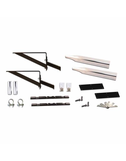 Half Fender Stainless Steel Mounting Kit – Adjustable Fender Brackets | 14 Gauge (Standard) | Part Number: TFEN-HKIT