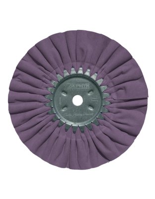 Purple Green 8&quot; Buff Wheel Zephyr Standard Airway Secondary Cut | Part Number: AWP58-8SC