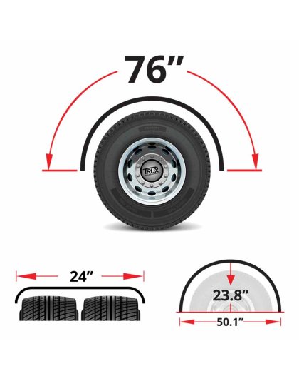 76″ Poly Single Axle Fenders – Polypropylene | Part Number: TFEN-S17