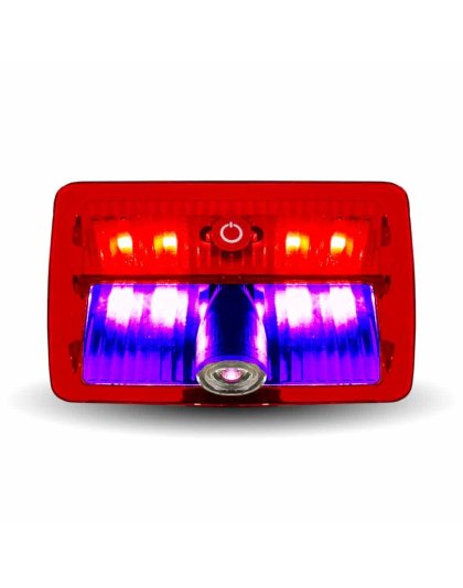 Rectangle USA Flag Projector LED Door Light for Kenworth/Peterbilt – Passenger Side | 13 Diodes | Part Number: TLED-PL11P