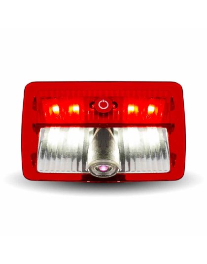 Rectangle USA Flag Projector LED Door Light for Kenworth/Peterbilt – Passenger Side | 13 Diodes | Part Number: TLED-PL11P