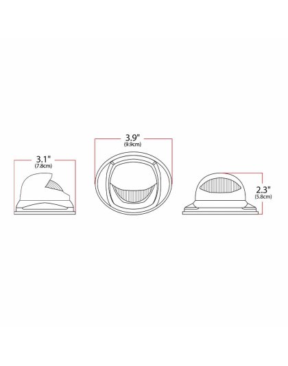 White Courtesy &amp; Amber Marker Auxiliary Mini Step LED – Kenworth OE Plug| Part Number: TLED-K10