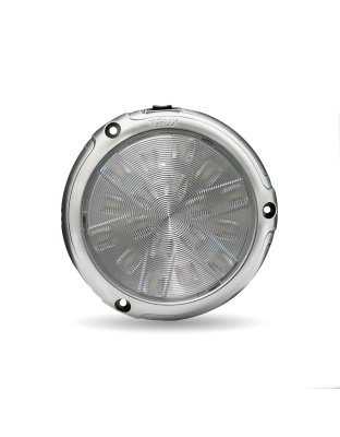 LED Interior Projector Dome Cab Light for Peterbilt – Chrome | 18 Diodes | Part Number: TLED-ID20