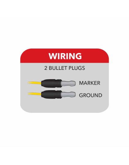 Clear Amber Turn &amp; Marker Flatline Peterbilt Fender LED Light – 15 Diodes | Part Number: TLED-FPCA