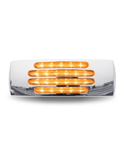 2″ x 6″ Clear Amber Marker LED Trailer Light – 22 Diodes | Part Number: TLED-FTCA