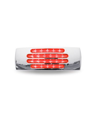 2″ x 6″ Clear Red Marker LED Trailer Light – 22 Diodes | Part Number: TLED-FTCR