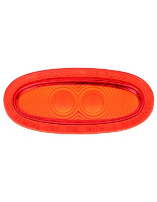 Red Oval Acrylic Replacement Lens for Betts Lights, Do-Ray, Snap-Fit | Part Number: 99043R