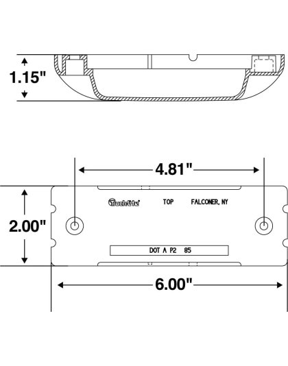 Super 21 Red Marker Clearance Light | Part Number: 21501R