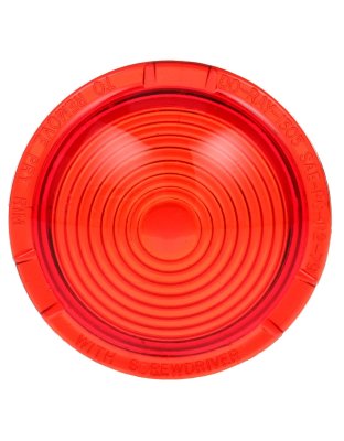 Red Round Acrylic Replacement Lens for Betts Lights | Part Number: 99044R