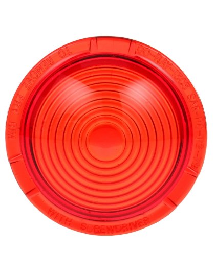 Red Round Acrylic Replacement Lens for Betts Lights | Part Number: 99044R