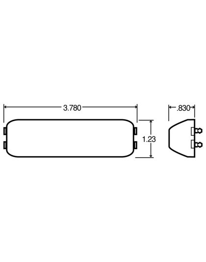 19 Series Red Incandescent Marker Clearance Light  | Part Number: 19002R