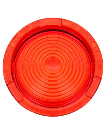 Red Round Acrylic Replacement Lens for Betts Lights | Part Number: 99044R