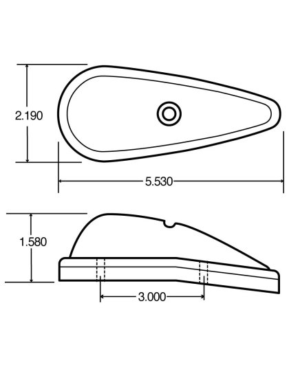 Pickup Cab Marker Lite Amber | Part Number: 26765Y