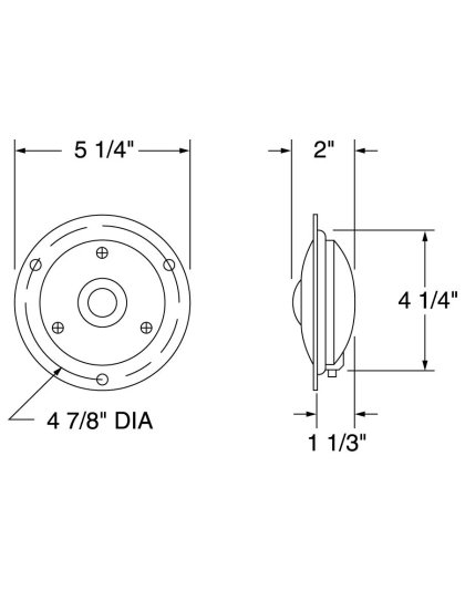 Die Cast Red Flange Mount Stop Turn Tail Incandescent Round Light | Part Number: 3616