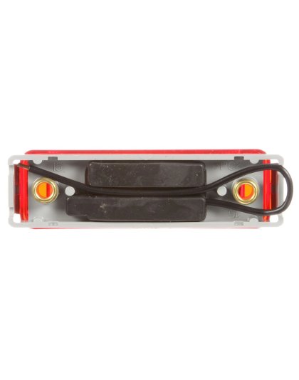 19 Series Red Marker Clearance Light with Gray Polycarbonate Bracket | Part Number: 19006R