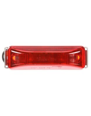 19 Series Red Marker Clearance Light with Gray Polycarbonate Bracket | Part Number: 19006R